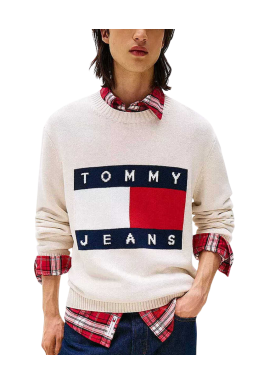 Ανδρικό Πουλόβερ Off White Tommy Jeans DM0DM22105-AFN