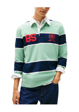 Ανδρικό Μακρυμάνικο Rugby Ριγέ Polo Tommy Jeans DM0DM22074-MAS