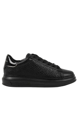 Ανδρικά Δερμάτινα Kapri Sneakers Μαύρα Karl Lagerfeld KL52543A-00X BLACK