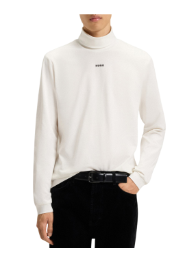 Ανδρικό Daporollo Μακρυμάνικο T-Shirt Λευκό Hugo 50547372-102