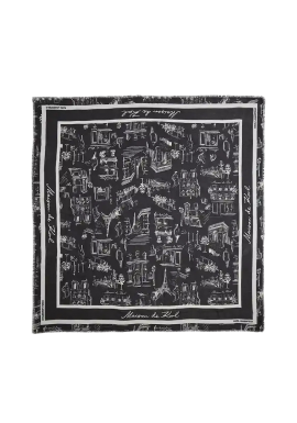 Γυναικείο K/Sketch Φουλάρι Μαύρο Karl Lagerfeld A4W33116-999 BLACK