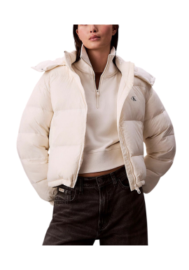 Γυναικείο Puffer Μπουφάν Μπεζ Calvin Klein LV047D501G-VDV