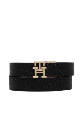 Γυναικεία Δερμάτινη Ζώνη Μαύρη Tommy Hilfiger AW0AW18019-0GJ