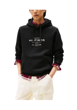 Ανδρικό Φούτερ Μαύρο Tommy Hilfiger MW0MW40864-BDS