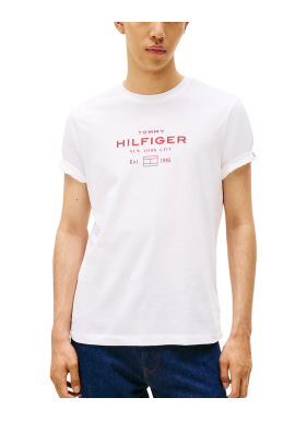 Ανδρικό T-shirt Λευκό Tommy Hilfiger MW0MW40002-YBR