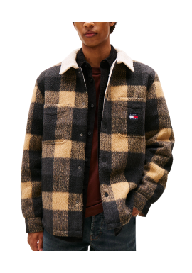 Ανδρικό Teddy Overshirt Μαύρο Tommy Jeans DM0DM22010-BDS