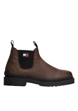 Ανδρικά Δερμάτινα Chelsea Μποτάκια Καφέ Tommy Jeans EM0EM01670-GV0