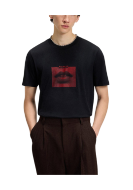Ανδρικό Deterni T-shirt Μαύρο Hugo 50544496-001