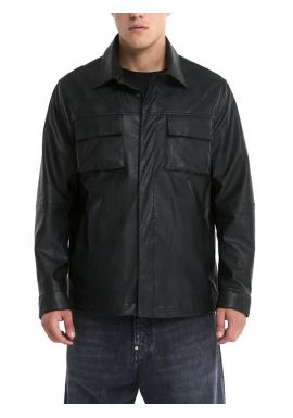 Ανδρικό Overshirt Μαύρο Royal Denim BRAGA5141-BLACK