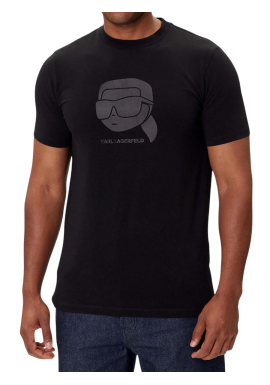 Ανδρικό T-shirt Μαύρο Karl Lagerfeld 755032 554221-990