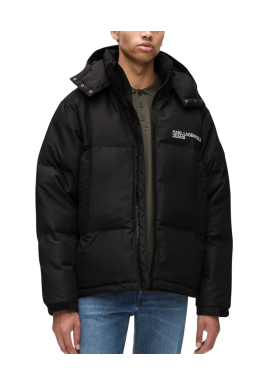 Ανδρικό Puffer Μπουφάν Μαύρο Karl Lagerfeld Jeans A3M15033-999 BLACK