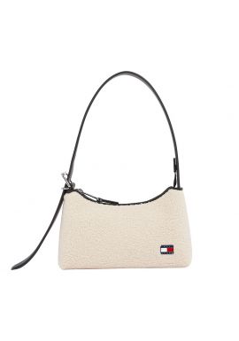 Γυναικεία Sherpa Τσάντα Ώμου Μπεζ Tommy Jeans AW0AW18011-YBH