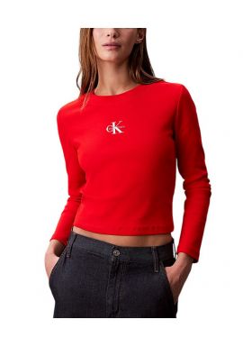 Γυναικείο Μακρυμάνικο T-shirt Κόκκινο Calvin Klein LV047A803G-BJ8