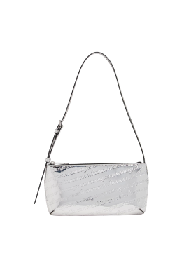 Γυναικεία Metallic Τσάντα Ώμου Ασημί Tommy Jeans AW0AW18009-0IN