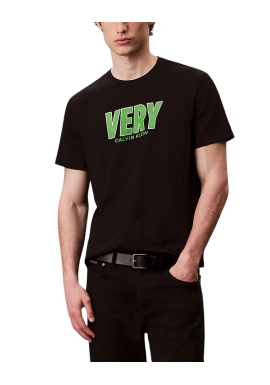 Ανδρικό T-shirt Μαύρο Calvin Klein LV04RD800G-UB1