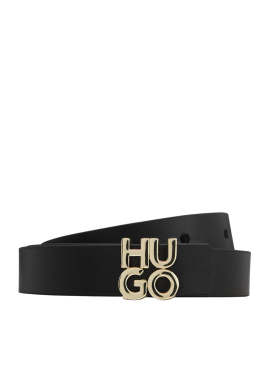 Γυναικεία Δερμάτινη Ζώνη Μαύρη Hugo 50554084-001