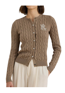 Γυναικεία Ralhan Πλεκτή Ζακέτα Καφέ Ralph Lauren 200932225012-250