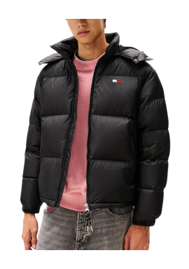 Ανδρικό Alaska Μπουφάν Μαύρο Tommy Jeans DM0DM22036-BDS