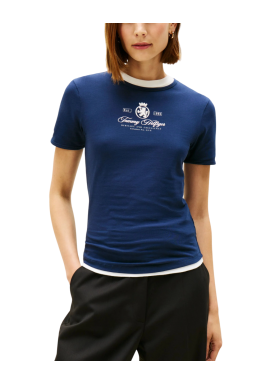Γυναικείο T-shirt Navy Μπλε Tommy Hilfiger WW0WW47316-C1G