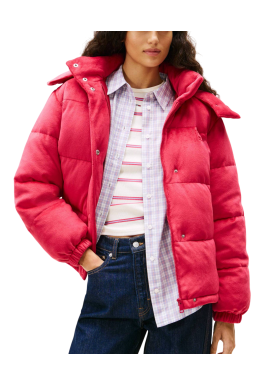 Γυναικείο Puffer Μπουφάν Φούξια Tommy Jeans DW0DW21668-XJP
