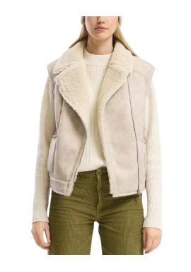 Γυναικείο Γιλέκο Μπεζ S.Oliver 2168438-8001