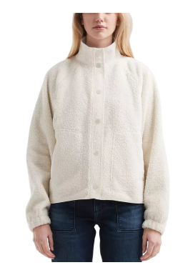 Γυναικεία Fleece Ζακέτα Εκρού S.Oliver 2171471-0200