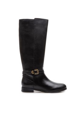 Γυναικείες Δερμάτινες Brooke II Μπότες Μαύρες Ralph Lauren 802967769001-BLACK