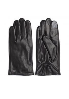 Ανδρικά Δερμάτινα Γάντια Μαύρα Tommy Hilfiger AM0AM11482-BDS