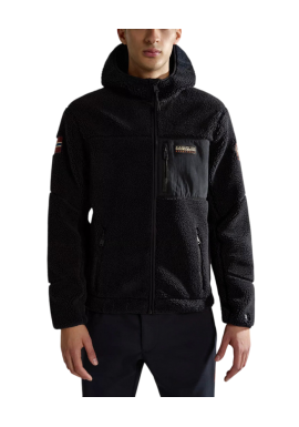 Ανδρική Yupik Fleece Ζακέτα Μαύρη Napapijri NP0A4GNS-0411