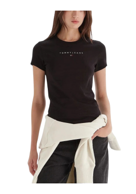 Γυναικείο T-shirt Μαύρο Tommy Jeans DW0DW21550-BDS