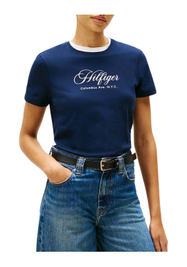 Γυναικείο T-shirt Navy Μπλε Tommy Hilfiger WW0WW46120-C1G