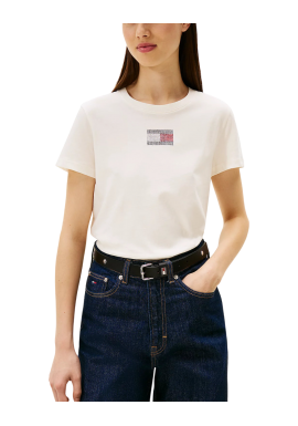 Γυναικείο T-shirt Off White Tommy Jeans DW0DW21965-YBH