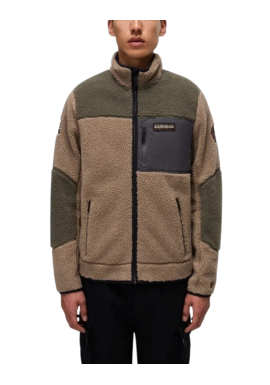 Ανδρική Yupik Fleece Ζακέτα Καφέ Napapijri NP0A4GNS-MCD1
