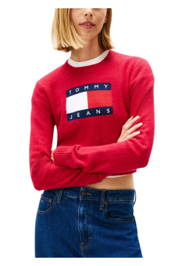 Γυναικείο Πουλόβερ Κόκκινο Tommy Jeans DW0DW21690-XJP