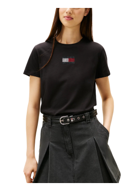 Γυναικείο T-shirt Μαύρο Tommy Jeans DW0DW21965-BDS