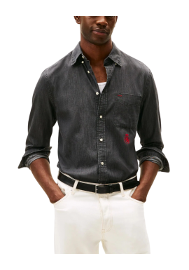 Ανδρικό Τζιν Πουκάμισο Γκρι Tommy Hilfiger MW0MW40569-0IM