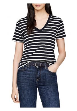 Γυναικείο Ριγέ T-shirt Navy Μπλε Tommy Hilfiger WW0WW40584-02C