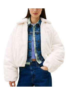 Γυναικεία Faux Γούνα Εκρού Tommy Jeans DW0DW21669-YBH