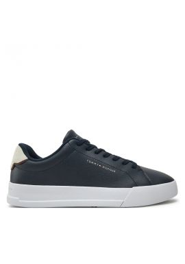 Ανδρικά Δερμάτινα Sneakers Navy Μπλε Tommy Hilfiger FM0FM05367-DW5