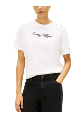 Γυναικείο T-shirt Λευκό Tommy Hilfiger WW0WW47819-YBL