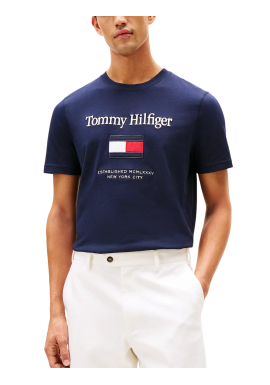 Ανδρικό T-shirt Navy Μπλε Tommy Hilfiger MW0MW42736-DW5