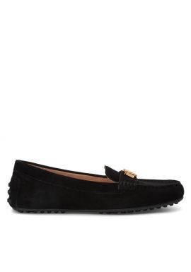 Γυναικεία Δερμάτινα Barnsbury Loafers Μαύρα Ralph Lauren 802821629018-BLACK
