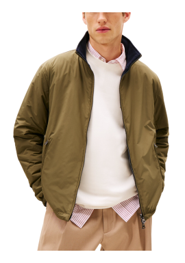 Ανδρικό Μπουφάν Διπλής Όψεως Χακί/Navy Μπλε Tommy Hilfiger MW0MW41862-RBN