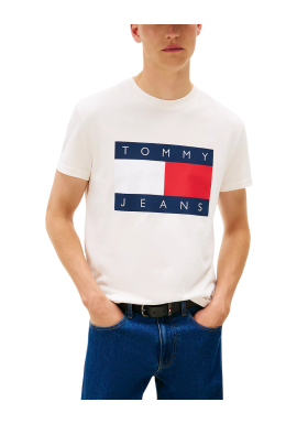 Ανδρικό T-shirt Εκρού Tommy Jeans DM0DM22645-YBH