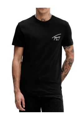 Ανδρικό T-shirt Μαύρο Tommy Jeans DM0DM22320-BDS