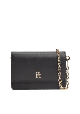 Γυναικείο Πορτοφόλι Μαύρο Tommy Hilfiger AW0AW18248-BDS