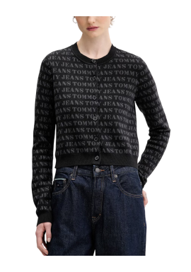 Γυναικεία Ζακέτα Μαύρη Tommy Jeans DW0DW22030-0GJ