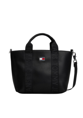 Γυναικεία Mini Tote Τσάντα Μαύρη Tommy Jeans AW0AW18063-BDS