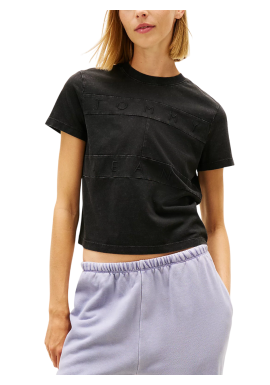 Γυναικείο T-shirt Μαύρο Tommy Jeans DW0DW22539-BDS