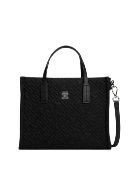 Γυναικεία City Mini Tote Τσάντα Μαύρη Tommy Hilfiger AW0AW18162-BDS